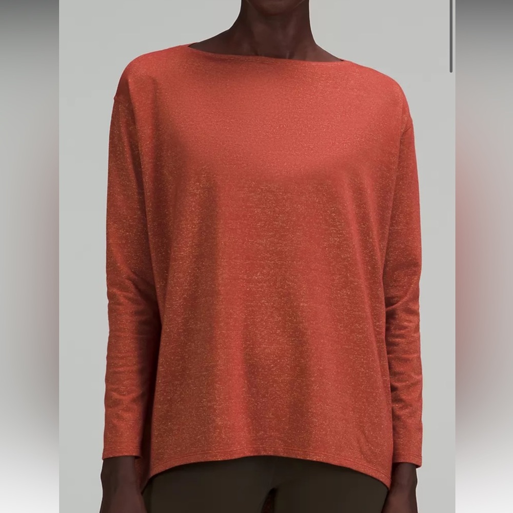 Back in Action Long Sleeve Shirt Cayenne/glitter